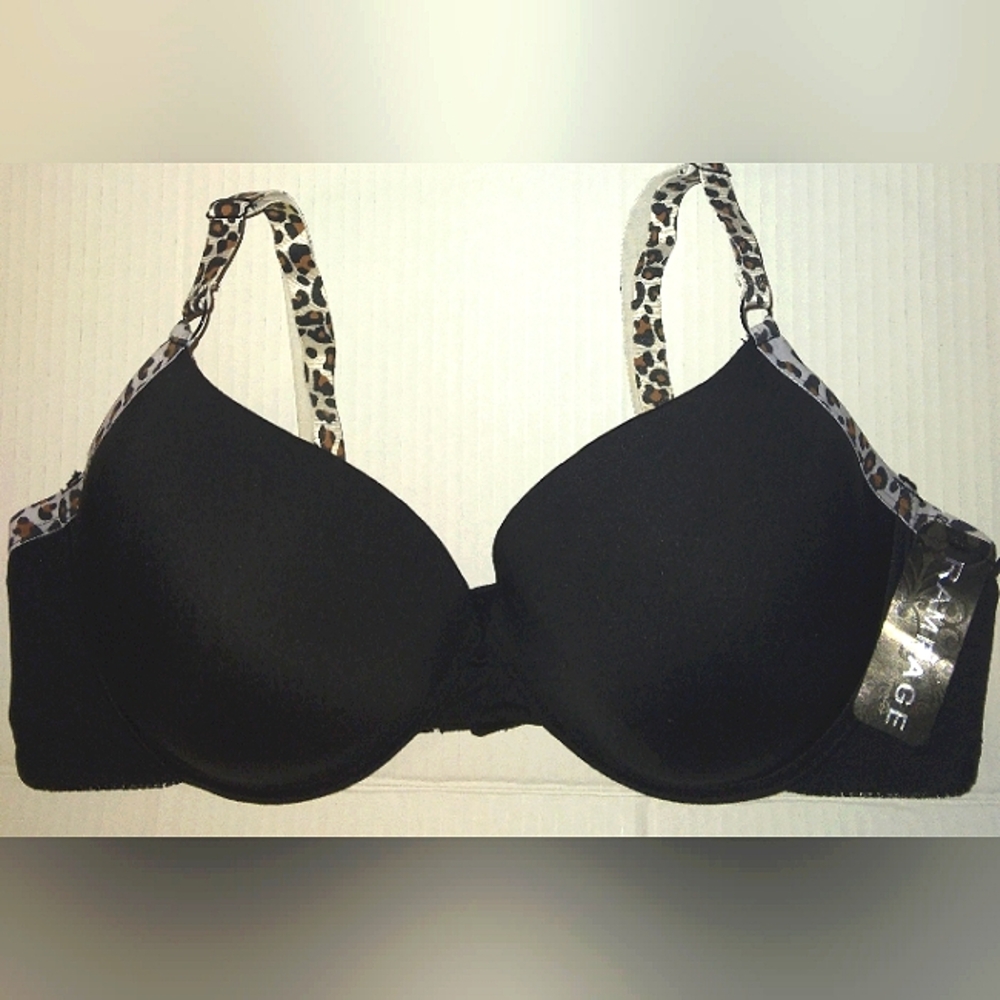 ~NWT~Fabulous Plus Size RAMPAGE Black 42D Push-up Sexy VS Style Bra